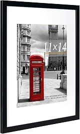 Scholar Tree 14x11 Inch Picture Frame Set of 3 Black Plastic Mounting view 7
