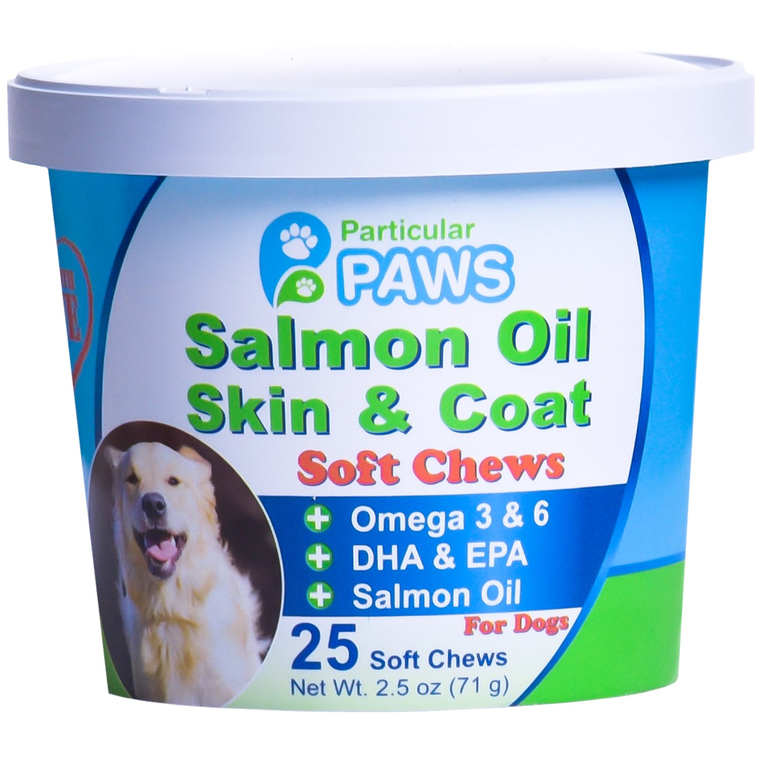 Particular Paws Salmon Oil for Dogs Treats AllNatural