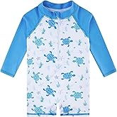 Funnycokid Baby Swimsuit Boy Toddler Bathing Suit Rash Guard UPF 50+ Swimwear 6 Months-4T