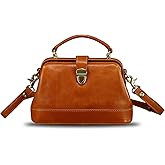 Genuine Leather Small Purses and Handbags for Women Designer Vintage Doctor Style Crossbody Bag Shoulder Satchel Phone Bag