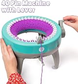 Knitting Circle KNITTING CIRCLE Kids Craft Kit 40 Pin Circular Machine Grey view 5