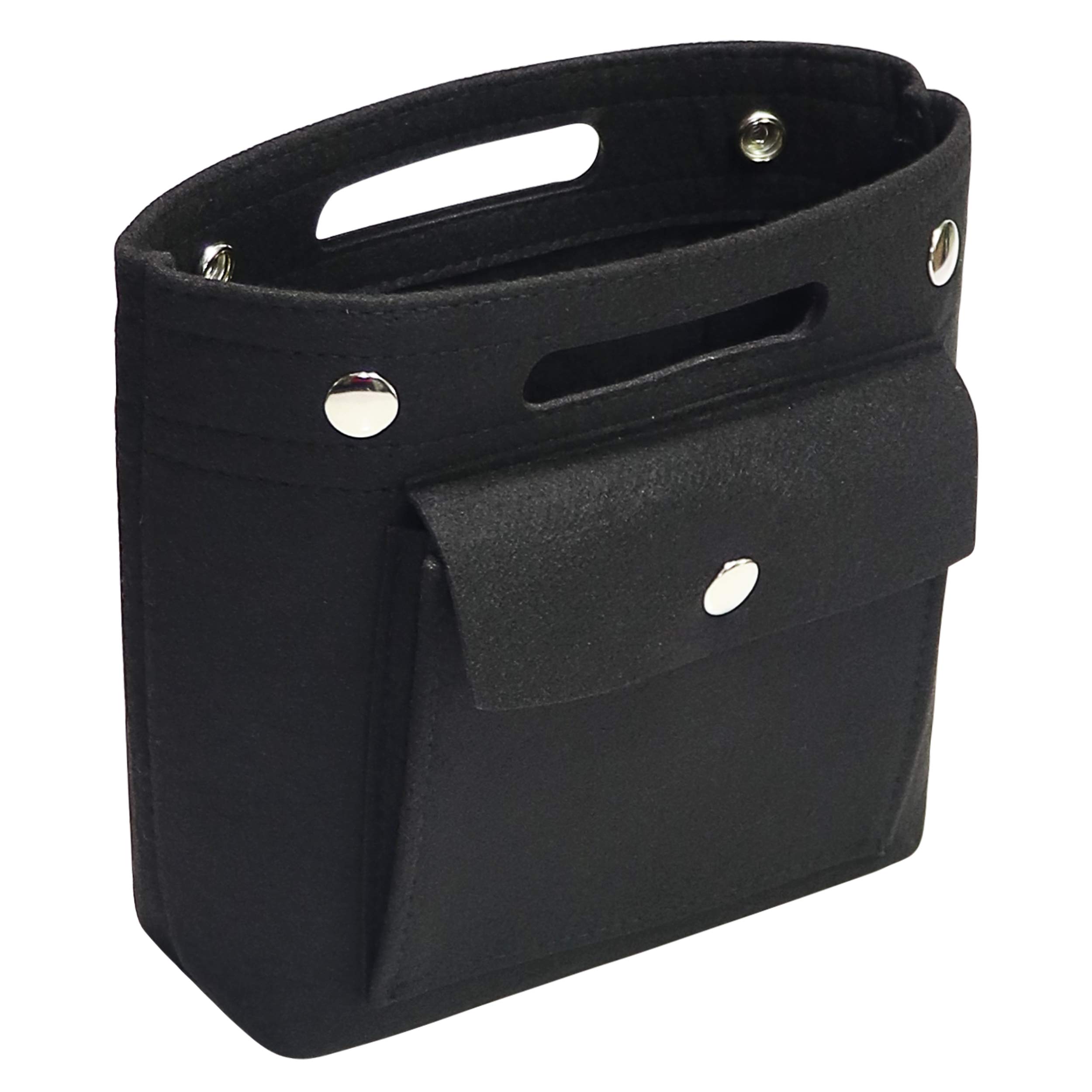 Soyizom Purse Organiser Insert for Tote Bag,Mini Handag Insert for Speedy Neverfull NeoNoe Noe BB,Black