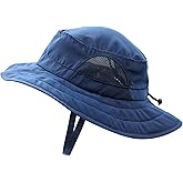 Connectyle Kids Sun Hat for Boys Girls Wide Brim Bucket Hat UPF 50+ Sun Protection Hat Breathable Summer Beach Hat