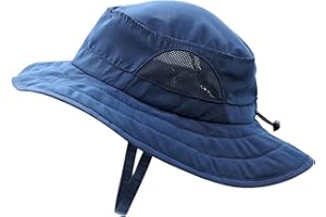 Connectyle Kids Sun Hat for Boys Girls Wide Brim Bucket Hat UPF 50+ Sun Protection Hat Breathable Summer Beach Hat