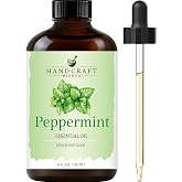 Handcraft Blends Peppermint Essential Oil - Huge 4 Fl Oz | Steam Distilled, Premium Grade for Diffuser, Aromatherapy, Skin, Massage, Candle &amp; Soap Making Fragrance