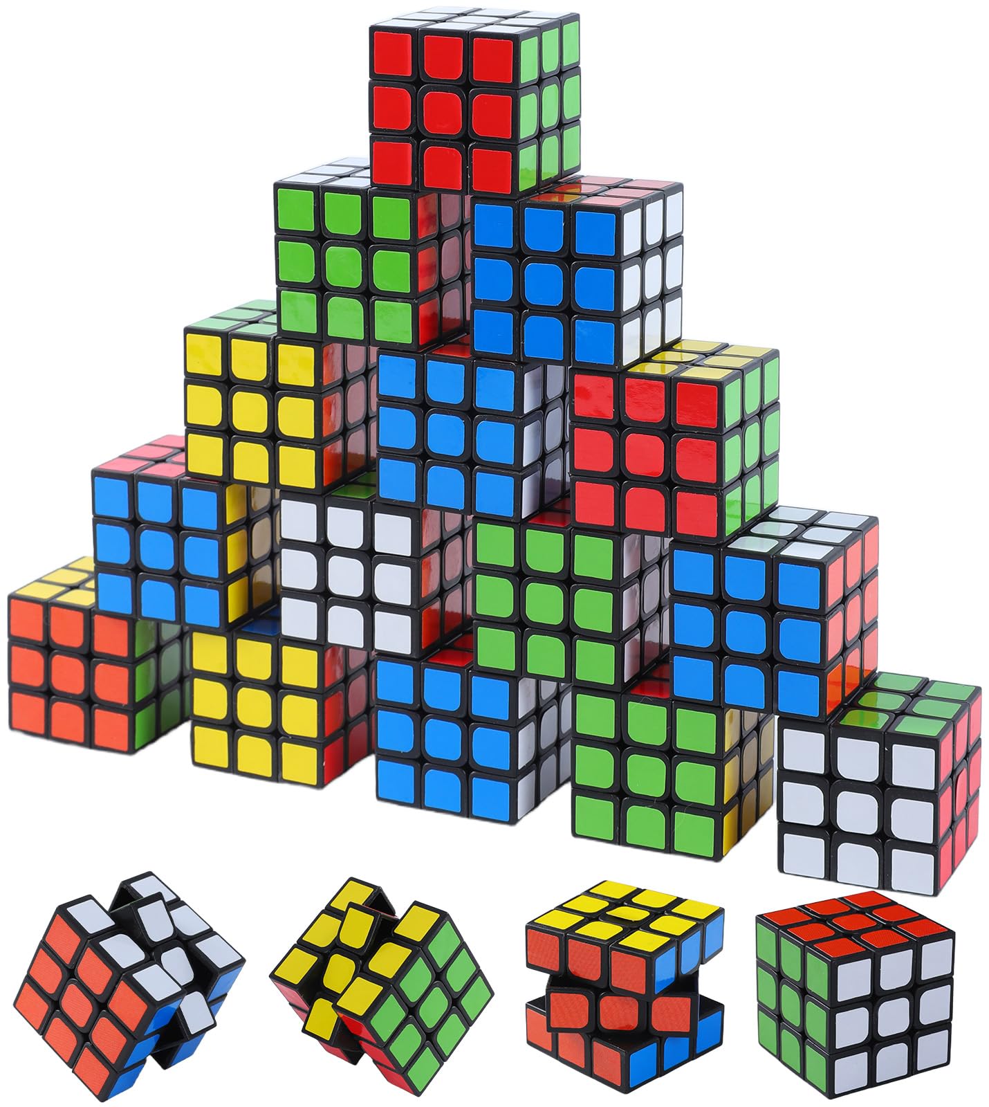 Photo 1 of 24 Pack Mini Cube Puzzles Perfect for Kids Birthday Party Favors, Classroom Prizes, School Rewards Stress Relief Toys and Easter or Christmas Stocking Stuffers Great as Goody Bag Fillers