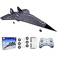 Eayaele SR-72 RC Plane, 4 Channel Remote Control Airplane, 2.4GHz 6-axis Gyro Stabilizer with 3 Modes, Easy Control for Adults Kids Beginners