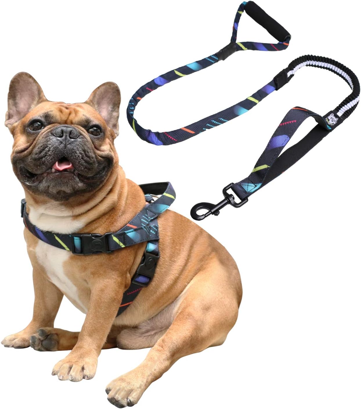 iChoue Dog Harness Easy On and Off Adjustable Harness Lightweight Harness with Handle for Small and Medium Dogs