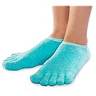 NatraCure 5-Toe Gel Moisturizing Socks (For dry feet, cracked heels, calluses, damaged cuticles and rough skin) - 110-M CAT