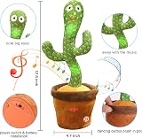 seOSTO Volume Control Talking Cactus Toy Repeats What You Say 12.6in view 4