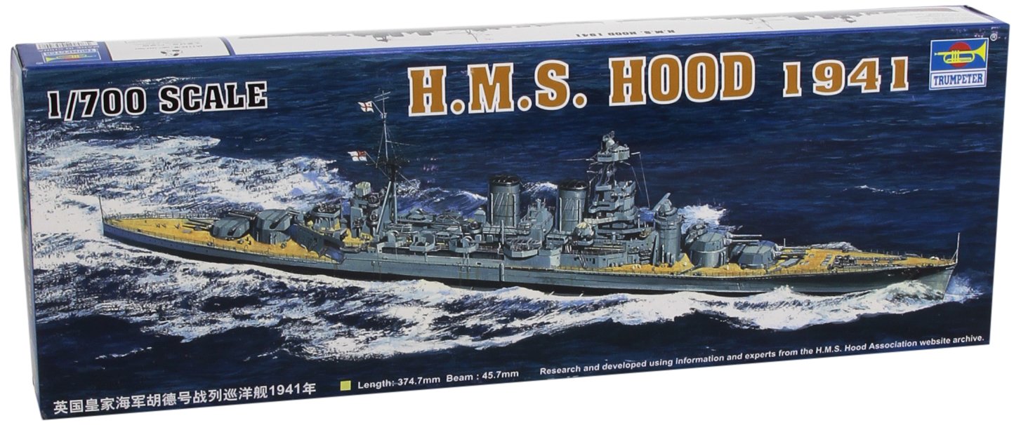 Trumpeter 1: 700 - HMS Hood Battleship (1941)