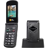 AGM M10 Rugged Basic Flip Phone, 4G Feature Cell Phone, Simple Mobile Phones, Pocket-Sized, Waterproof &amp; Drop-Proof, Speed Dial, Large Fonts &amp; Big Buttons, 98dB Speaker, Dual SIM, for T-Mobile ONLY