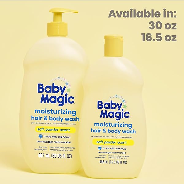 BABY MAGIC MOISTURIZING HAIR & BODY WASH, 16.5 FL OZ