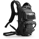 10L Adventure Motorcycle Backpack for Dirt Bike Riding with Rain Cover | 10L motorcycle riding backpack with X-Lock straps, cushioned back panel, hidden rain cover and hydration pocket