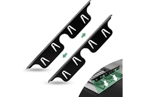 NUTTUTO Stove Gap Covers, 2 Pack Stainless Steel Stove Gap Filler, Adjustable Length from 13.8" to 27.5", Stove Gap Guard for Kitchen, Heat Resistant Protective Device Between Guard Stove, Black