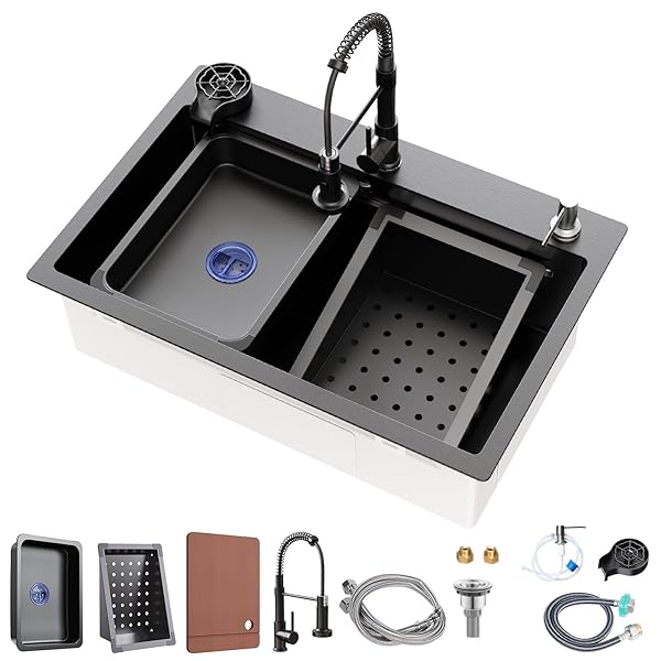 30 X 18 INCH KITCHEN SINK, SINGLE BOWL...