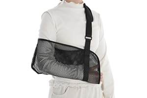 APLZGMG Breathable Mesh Arm Sling for Shoulder Injury, Medical Shoulder Immobilizer Sling With Adjustable Shoulder Strap for Torn Rotator Cuff, Lightweight Right Left Arm Stabilizes Elbow for Men Women