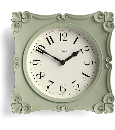 Amazon.com: JONES CLOCKS® Frieze wall Clock | Small Elegant