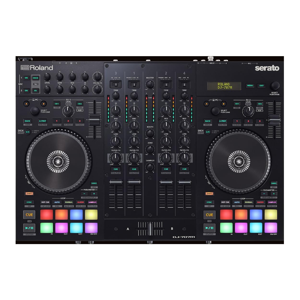 Roland DJ-707M Dj Controller, An Integrated Livestreaming Sound Console