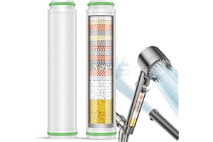 FEELSO Shower Filter for Handheld Shower Head,18 Stage Replacement Filters for Hard Water Remove Chlorine and Harmful Substan