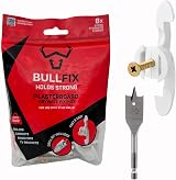 Bullfix Extra Plasterboard Fixings Heavy Duty Pack 8 Fixings 20mm Drill view 1
