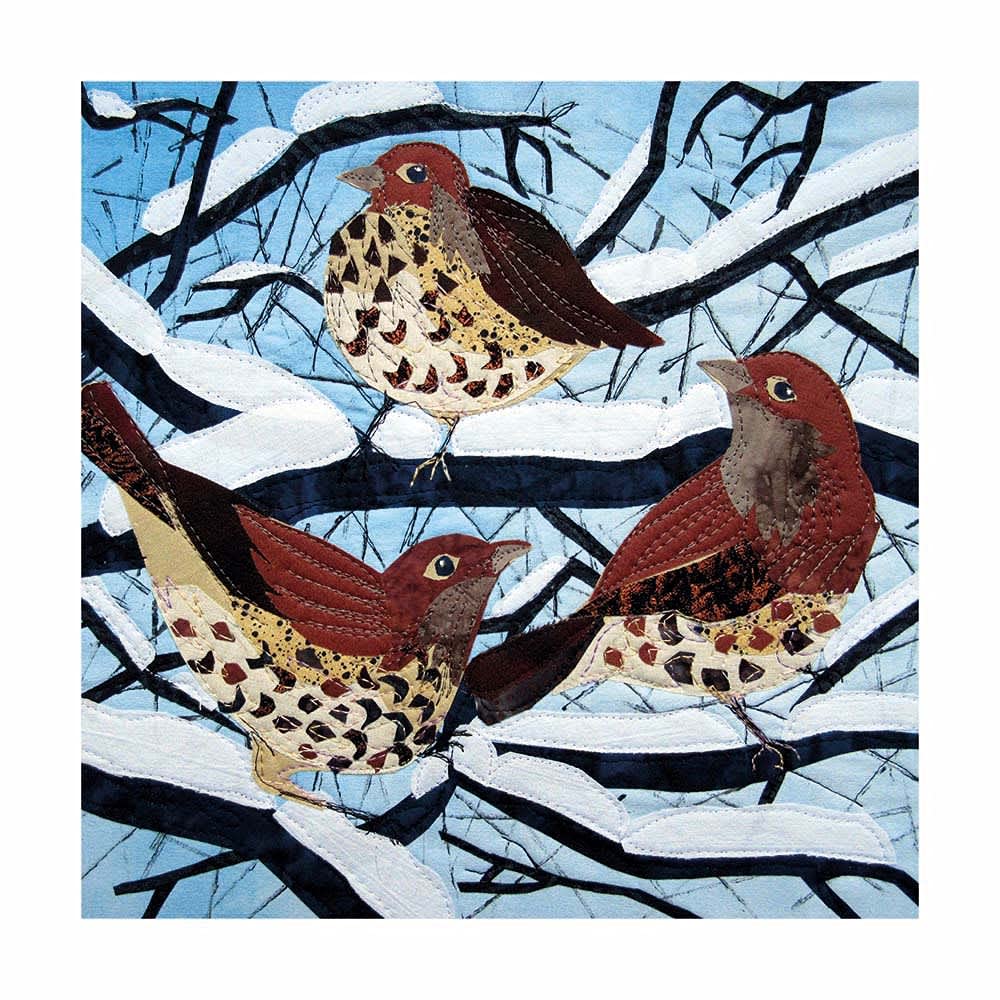 Museums & Galleries Christmas Card Pack of 8 - Song Thrush in the Snow - Christmas Card Multipack - 'Snowy Perch'