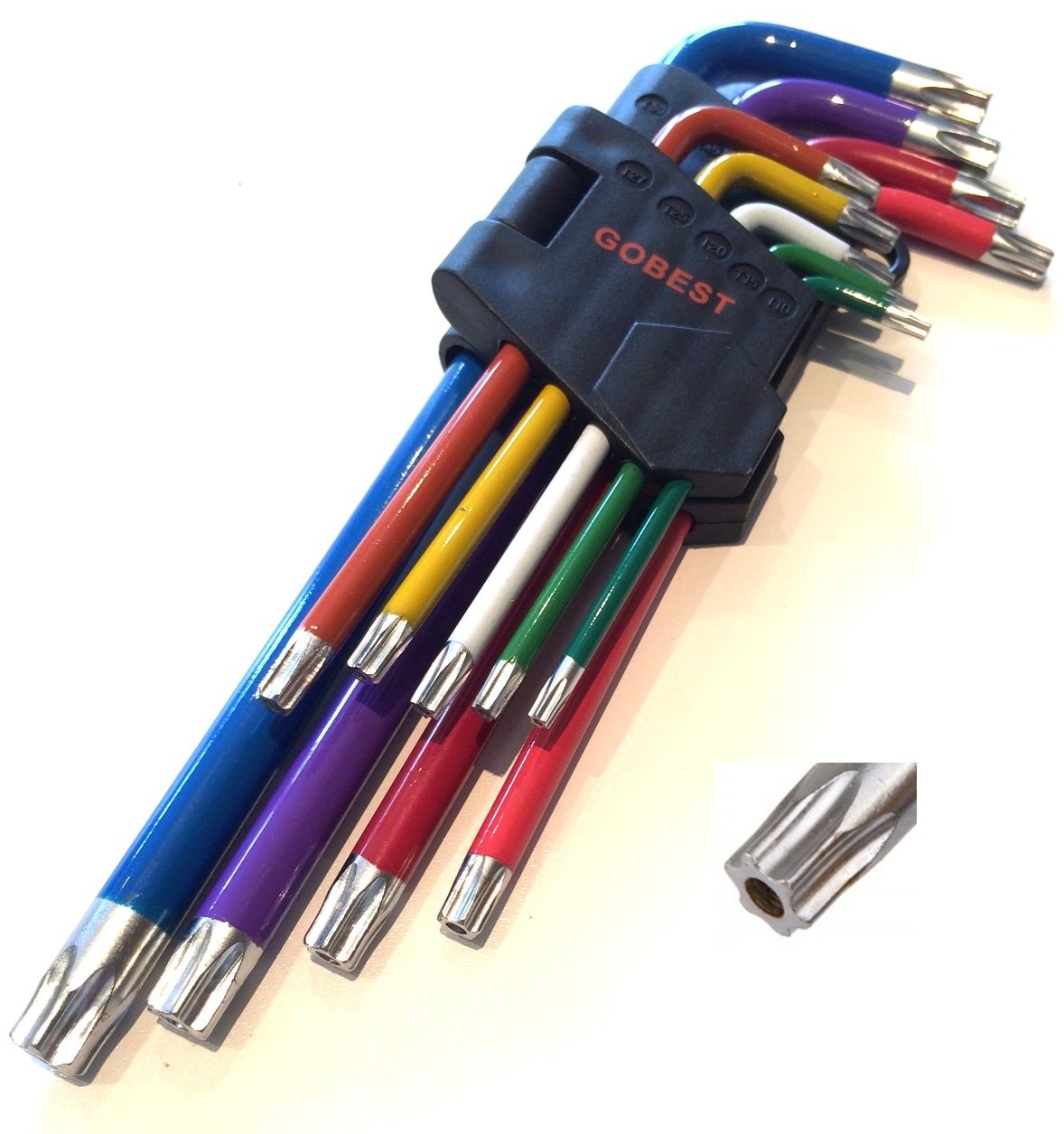GOBEST GB-0013 torx Security Tamper Proof Key Set 9 pcs T10-T50