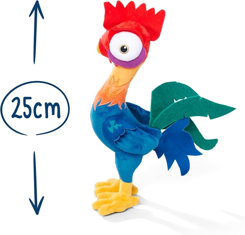 Galo de peluche Moana Hei Hei 25 cm. Licença Disney 100% Original, Adequada para Todas as Idades (6315870475)