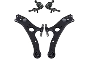 TRQ Front Lower Driver and Passenger Side Control Arm and Ball Joint Set 4 Piece Compatible with 2011-2020 Toyota Sienna