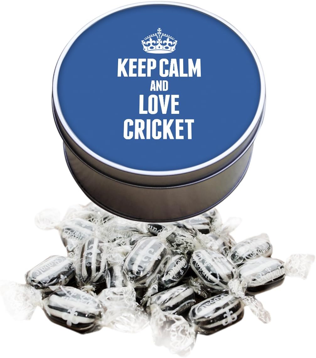 Duke Gifts BLUE Keep Calm and Love Cricket Everton Mints Sweet Tin 1726