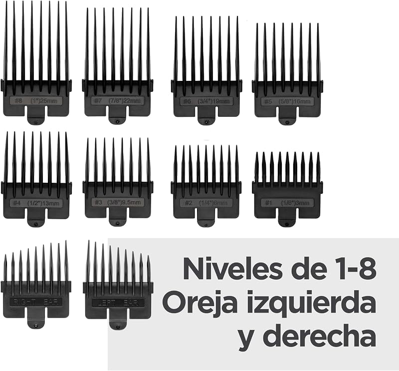 Cortapelos Lithium Power, Inalámbrico, Batería de litio, Carga rápida, Cuchillas de acero japonés
