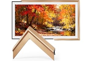 VueFrame TV Frames 65" Deco Alloy Bezel Only for Samsung The Frame TVs, Modern & Minimalist Styles from TV to Art, Interchangeable Bezels for Home Decor, Easy Installation