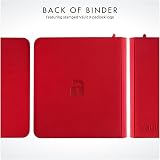Vault X 12 Pocket Trading Card Zip Binder 480 Cards Red view 8