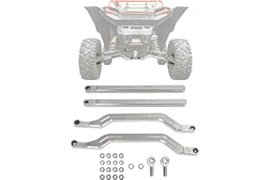 TEBEDI Upper & Lower Rear Radius Rods Arms Compatible With 2014-2023 Polaris RZR XP 1000, RS1, Turbo Aluminium Silvery