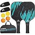 VINSGUIR Pickleball Paddles, USAPA Approved Composite Pickleball Set of 2, Pickleball Rackets with 4 Pickleballs Balls, Pickleball Bag, Pickle Ball Paddle Gifts for Women Men Kids Beginners