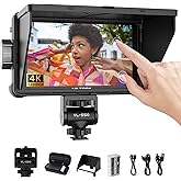 VILTROX DC-550 1200 Nits DSLR Camera Field Monitor, 4K 1920x1080 Touchscreen Portable On-Camera External Video Monitor Kit wi