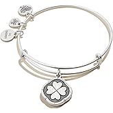 Alex and Ani Four Leaf Clover Charm Bangle, 'Sweet Serendipity'