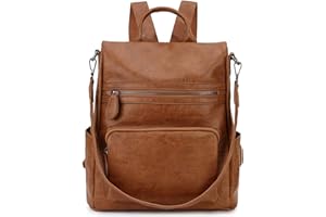 Backpack Purse for Women,RAVUO Leather Anti-theft Travel Backpack Fashion Shoulder Bag Ladies Handbags Three Ways to Carry