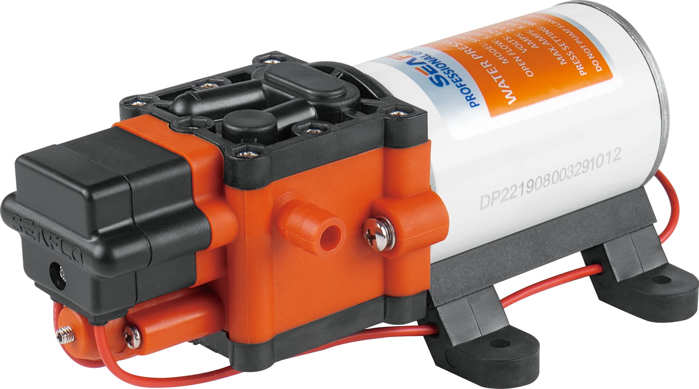 LIGHTEU®, DC 12V 5LPM 6.9 bar 22S Self Priming with Bypass On Demand Water Diaphragm Pump