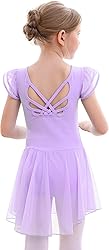 MdnMd Girls Dance Ballet Leotards Dresses for