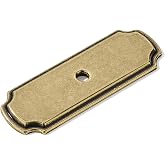 khtumeware 10 Pack Backplate for Cabinet Knobs Antique Brass Cabinet Hardware Knob Backplate/Back Plate