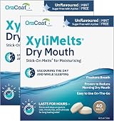 XyliMelts Dry Mouth Relief Discs Unflavoured 80 Count – Overnight Moisture