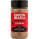 California Rancher | Habanero Santa Maria Seasoning Mix | 6.5 Ounce, Habanero Pepper, Garlic, Herb, Kosher Salt | Coarse Granules, GMO-Free, Gluten Free | Santa Maria Flavor for Grilling, Steak, Chicken
