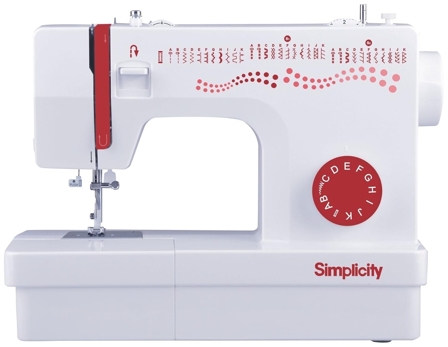Simplicity Lace 29 Sewing Machine, Metal, White, 43.5x21.5x34 cm