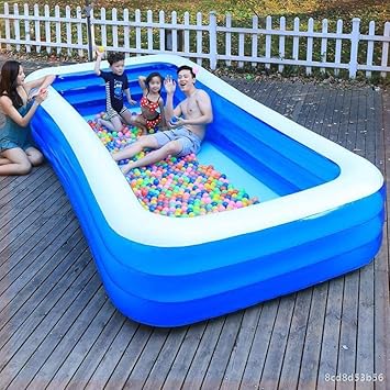 B H Planschbecken Fur Garten Im Freien Hinterhof Kinderpool Swim Center Family Lounge Pool Aufblasbarer Pool 3 6 Mb Amazon De Kuche Haushalt