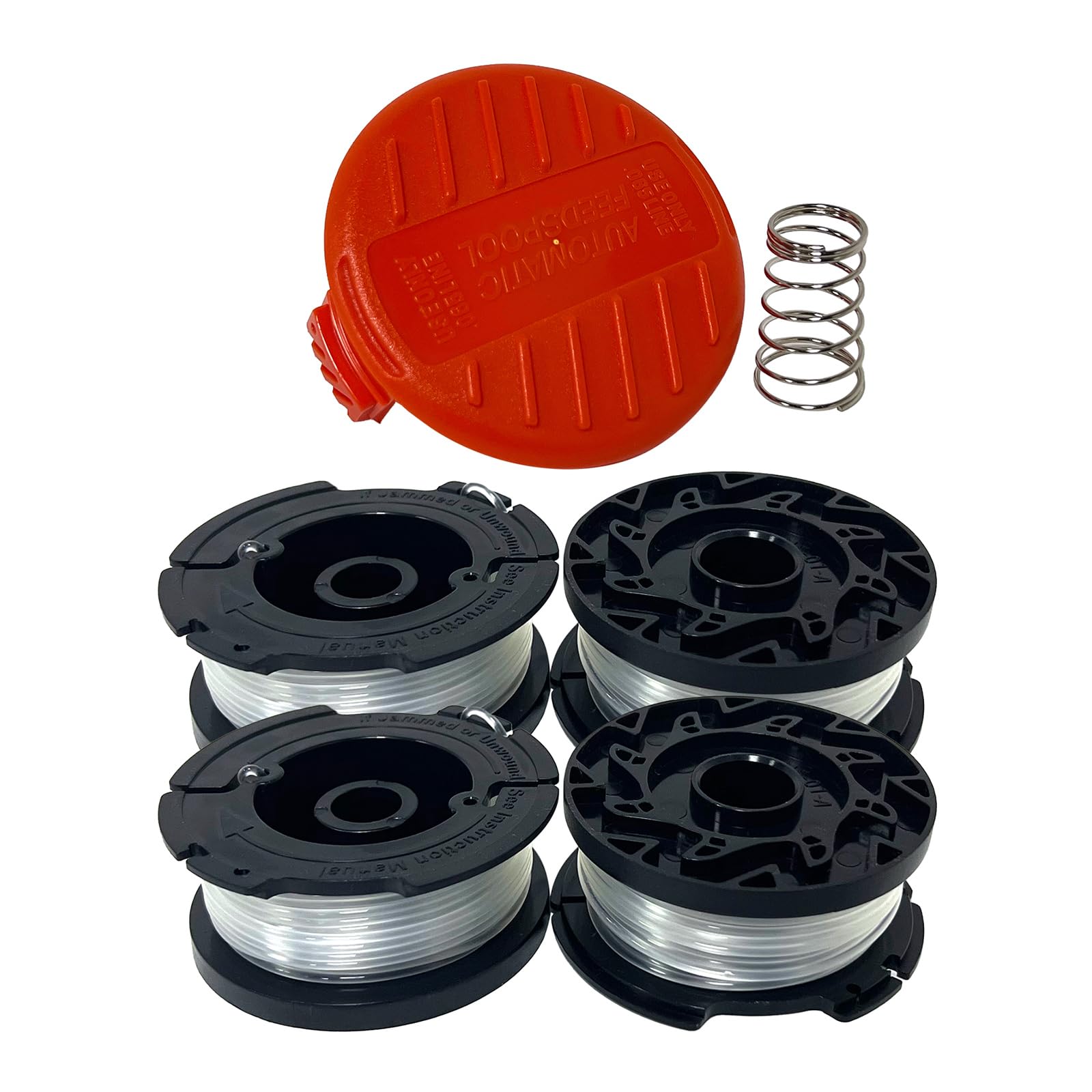 Photo 1 of Aporozona AF-100 Replacement Spool for Black & Decker BESTA510 LSTE523 LSTE525 LST300 LCC340C LST136 LST136B LST140C LCC222 LST201 String Trimmer Eater String for AF-100-BKP/AF-100-3ZP Spool