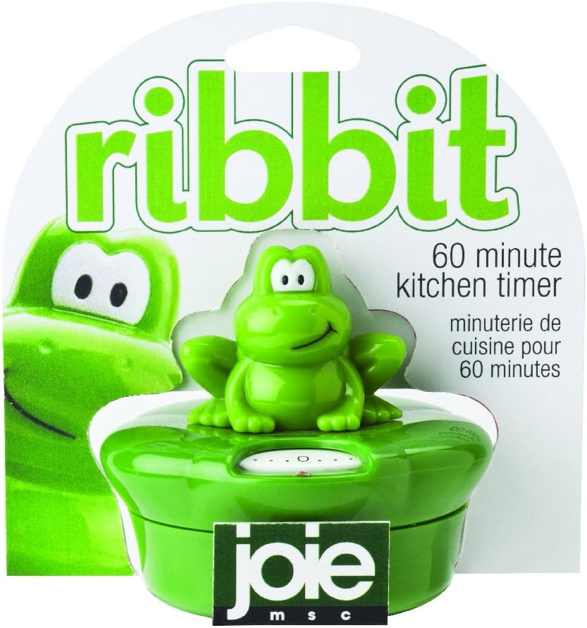 HIC Harold Import Joie Ribbit Frog 60Minute Mechanical Kitchen Timer