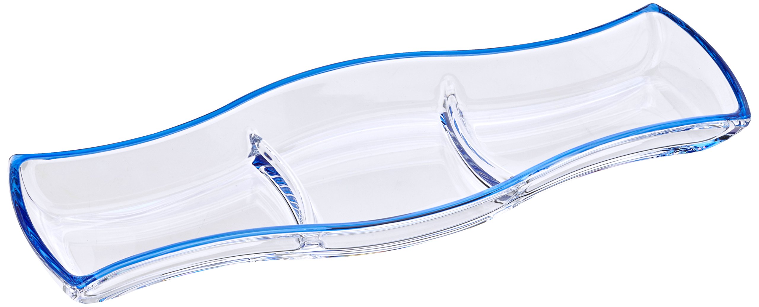 Walther Glas Winx Kabarett 1201401 Plate Set of 3 Plates 415 MM Denim Blue