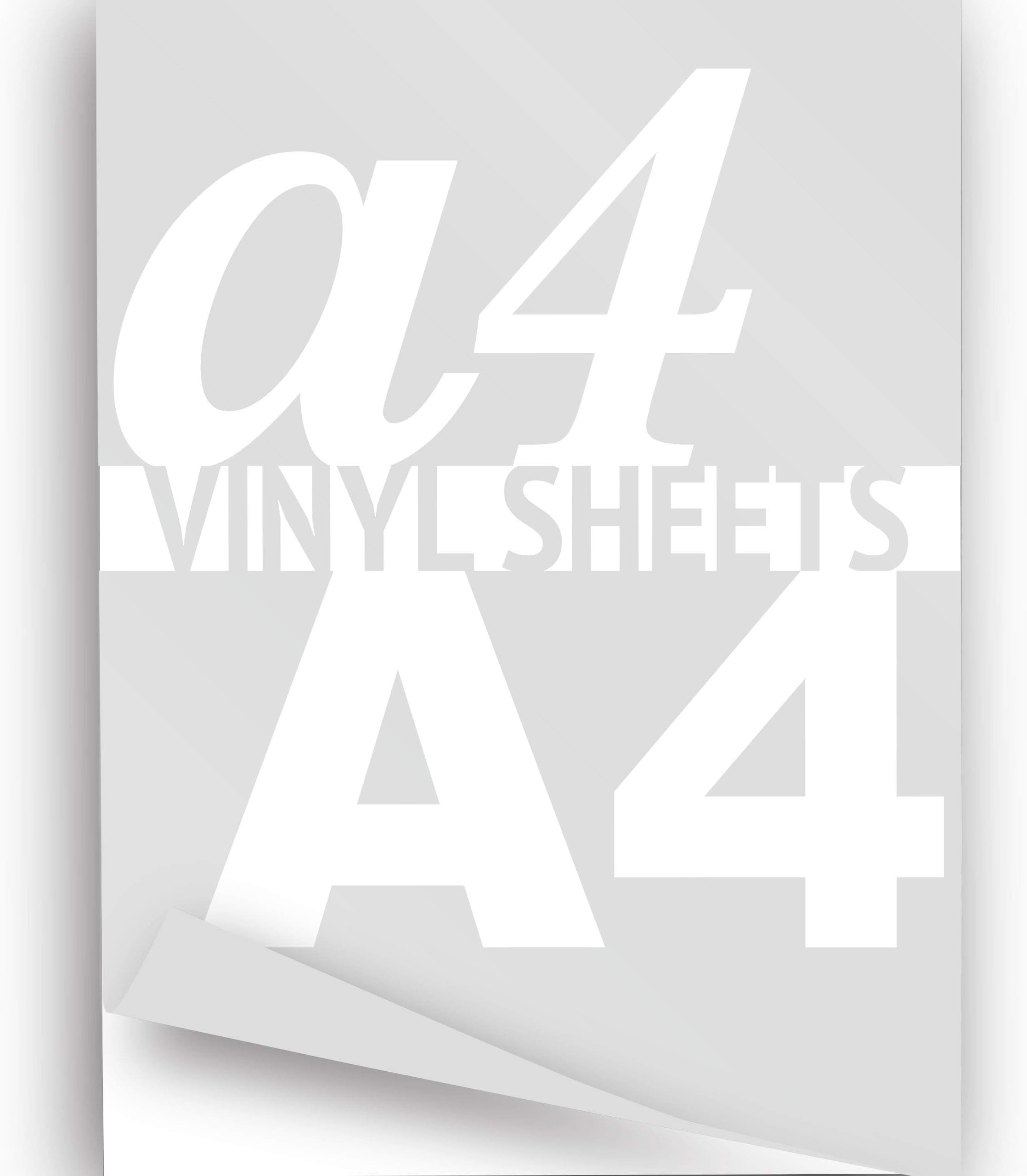 JasonCarlMorgan Printable Vinyl A4 Sheet Clear 297x210mm Gloss 3x Self-adhesive Sticker Paper