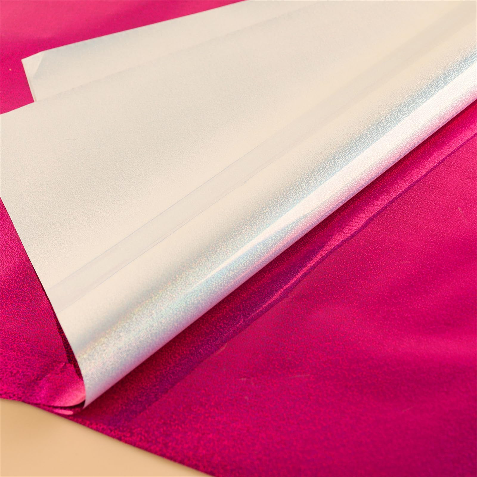 Briartw 100 Sheets Rose Red Hot Foil Paper,20x29cm Toner Reactive Foil Hot Stamping Foil Paper by Laser Printer and Laminator for Scrapbooking Craft Cardmaking DIY Album Decoration